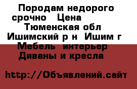 Породам недорого срочно › Цена ­ 10 000 - Тюменская обл., Ишимский р-н, Ишим г. Мебель, интерьер » Диваны и кресла   